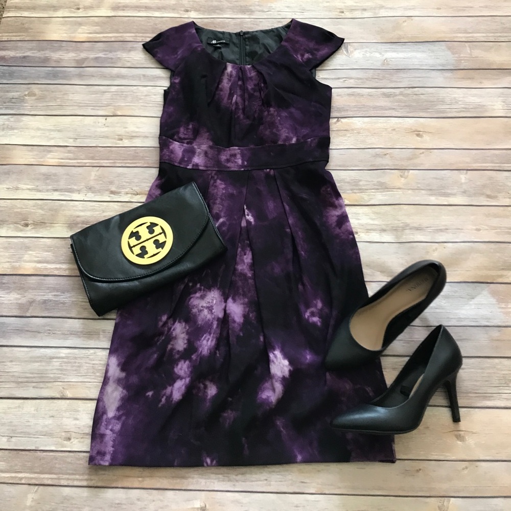 Watercolor sheath dress